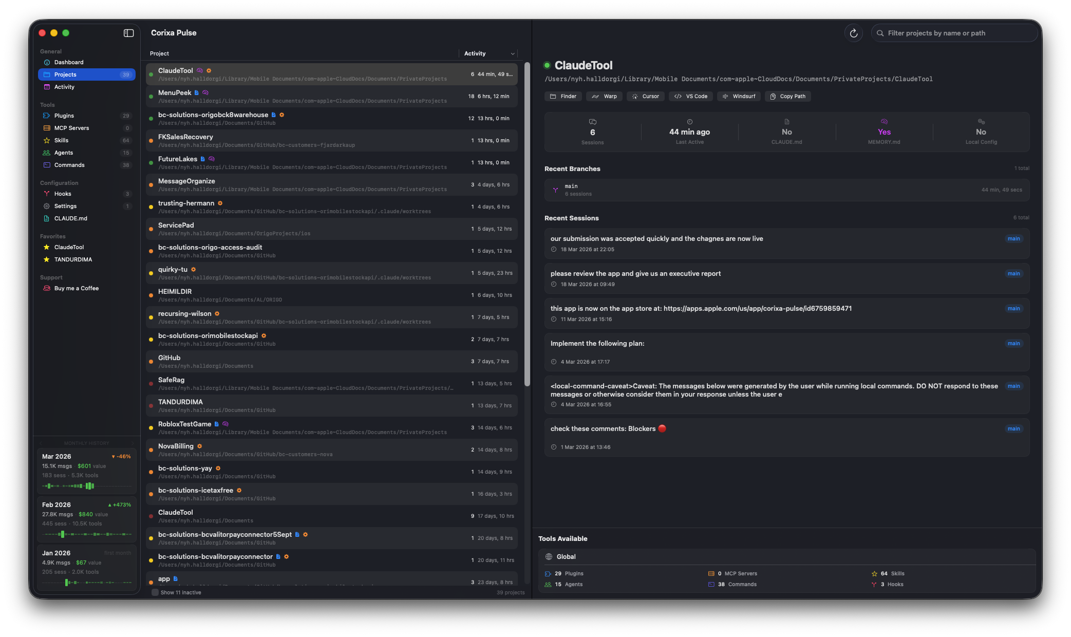 Statistics backup and restore available in the Support section