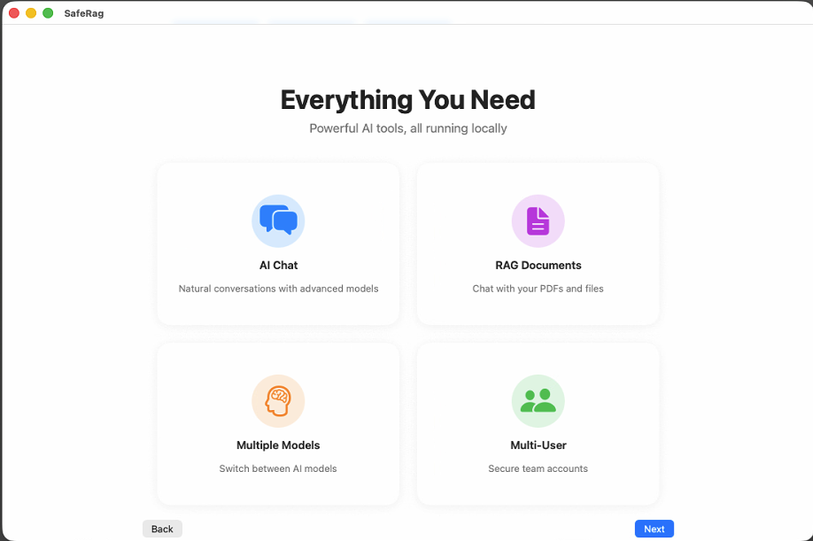 SafeRag welcome slide